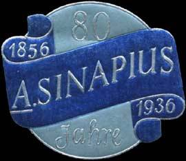 80 Jahre A. Sinapius