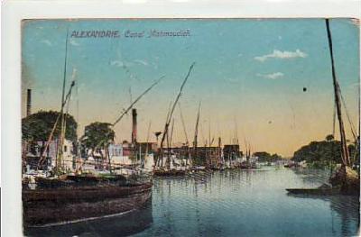 Alexandria Egypten Ägypten Kanal 1914