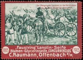 Der Übergang der Sachsen zu den Veründeten am Heiteren Blick bei Paunsdorf