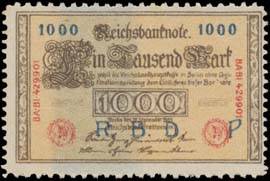 Reichsbanknote Eintausend Mark