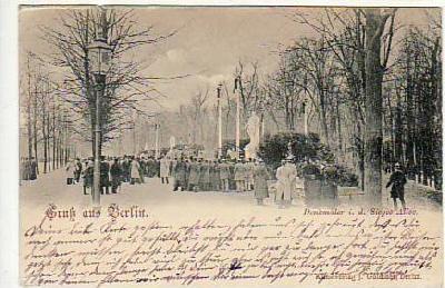 Berlin Tiergarten Denkmäler Siegesallee 1898