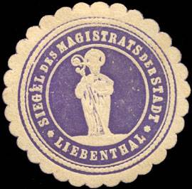Siegel des Magistrats der Stadt Liebenthal
