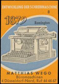 1879 Remington Schreibmaschine