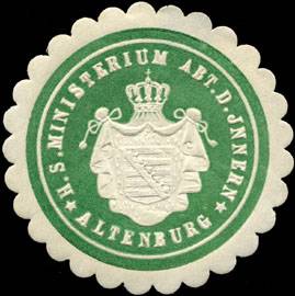 Herzoglich Sächsische Ministerium Abteilung des Innern - Altenburg