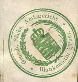 Grossherzoglich Sächsische Amtsgericht - Blankenhain in Thüringen
