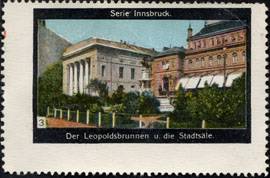 Der Leopoldsbrunnen und die Stadtsäle