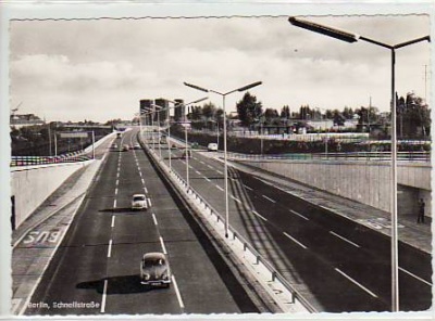 Berlin Wilmersdorf Stadtautobahn ca 1960