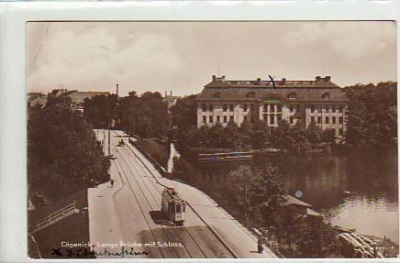 Berlin Köpenick Lange-Brücke Strassenbahn 1928