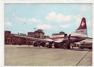 Düsseldorf , Flughafen ca 1965