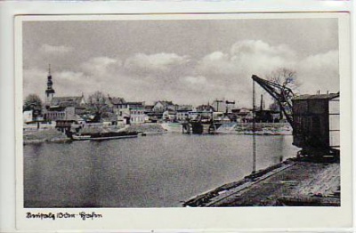Neusalz Schlesien Hafen ca 1935