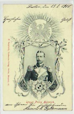 Adel Monarchie Prinz Heinrich von Preussen 1900