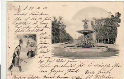 Berlin Tiergarten Wrangerbrunnen 1901