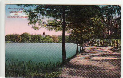 Berlin Grunewald Uferpartie am Hundekehlensee ca 1915