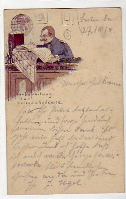 Berlin Lichterfelde Vorbereitung zur Kreigsakademie 1914