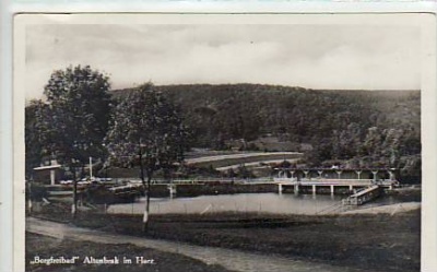 Altenbrak Bodetal im Harz Freibad 1934