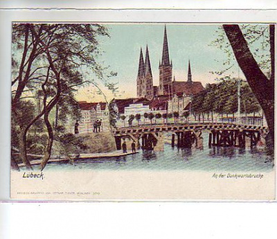Lübeck Dankwartsbrücke vor 1907