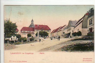 Geising-Lauenstein Markt 1906