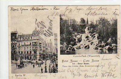 Berlin Mitte Unter den Linden und Victoria-Park 1902