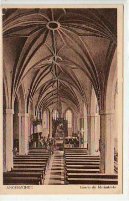 Angermünde Kirche von innen 1927