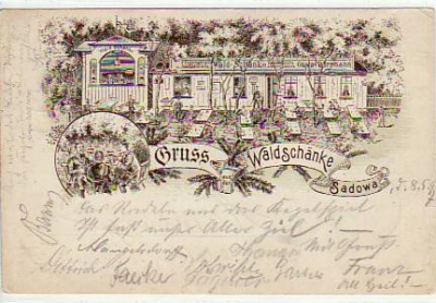 Berlin Lichtenberg Waldschänke Sadowa Vorläufer 1897