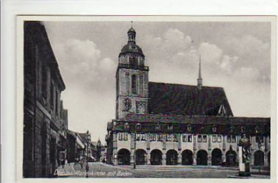 Dessau Marienkirche und Straße ca 1940