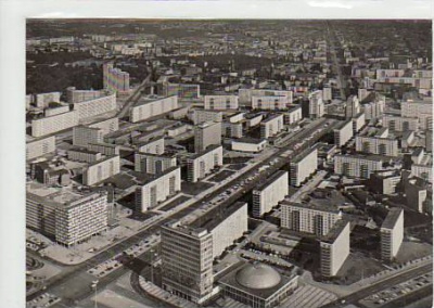 Berlin Mitte Blick vom Fernsehturm 1972