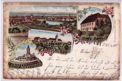 Allstedt bei Sangerhausen Litho 1902