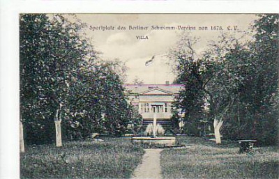 Berlin Sportplatz Berliner Schwimm-Verein Villa ca 1910