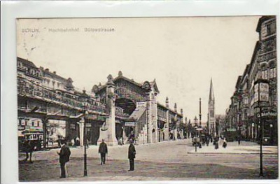 Berlin Schöneberg Hochbahn-Bahnhof Bülowstraße 1910