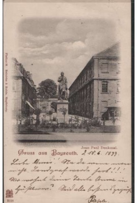 Bayreuth Jean-Paul Denkmal 1899
