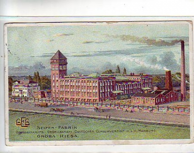 Gröba Riesa Seifen Fabrik 1913