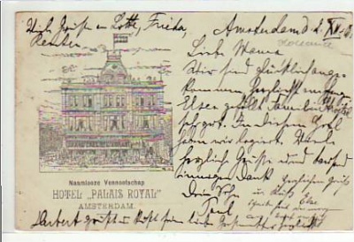 Amsterdam Hotel Palais Royal 1906 Niederland