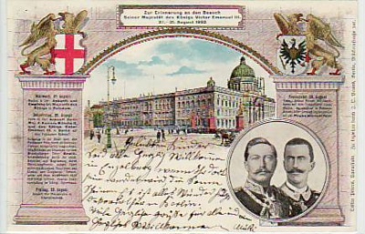 Berlin Mitte Schloss Kaiser und König Besuch 1902