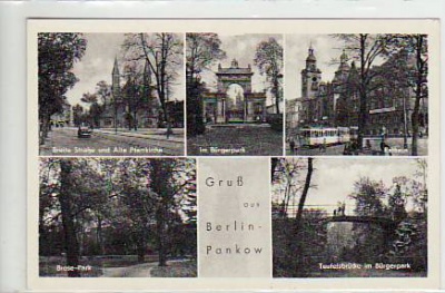 Berlin Pankow kleine Bilder AK 1961