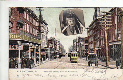 Allentown Pennsylvania Hamilton Street 1908