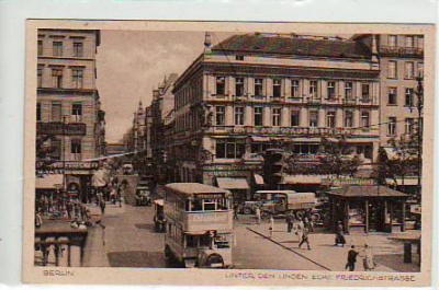 Berlin Mitte Unter den Linden Auto-Bus 1930