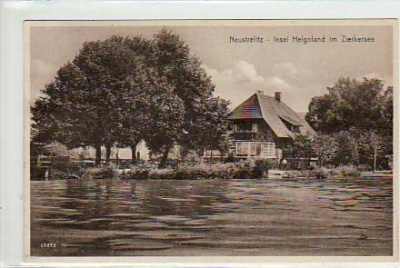 Neustrelitz Insel Helgoland im Zierker See 1930