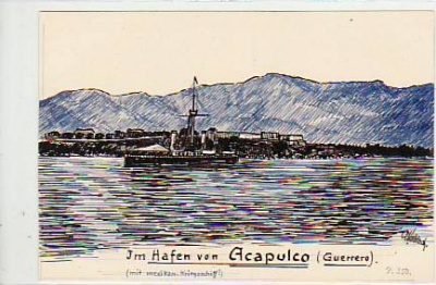 Acapulco Guerrero Mexico Künstlerkarte