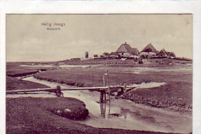 Hallig Hooge Middeltritt ca 1915
