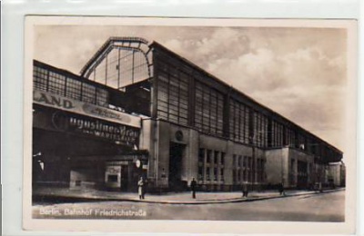 Berlin Mitte Bahnhof Friedrichstraße ca 1955