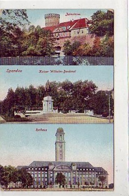 Berlin Spandau Juliusturm,Denkmal,Rathaus 1915