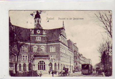 Berlin Rixdorf Postamt Bergstrasse 1909