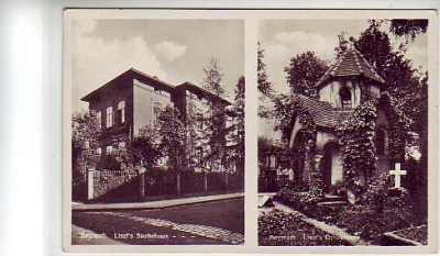 Bayreuth Liszt´s Sterbehaus und Grabkapelle vor 1945