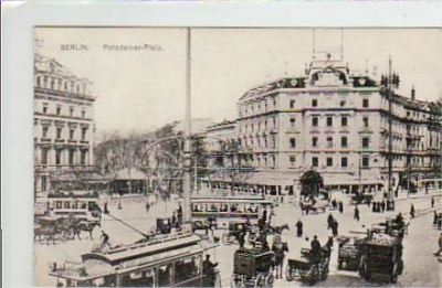 Berlin Mitte Potsdamer-Platz Strassenbahn 1911