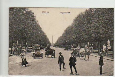 Berlin Tiergarten Siegesallee 1910