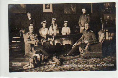 Adel Monarchie König Friedrich August von Sachsen und Familie 19