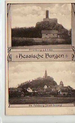 Altenburg an der Eder Hessische Burgen,Die Felsburg