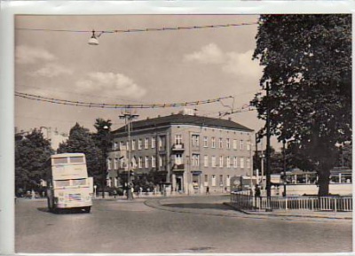Berlin Pankow Breite, Ecke Berliner Straße Auto-Bus 1963
