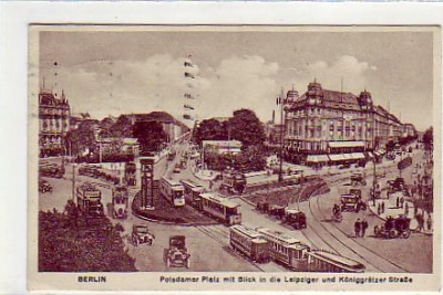 Berlin Mitte ,Strassenbahn,Potsdamer Platz 1930
