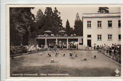 Badenweiler Schwarzwald Freibad 1940